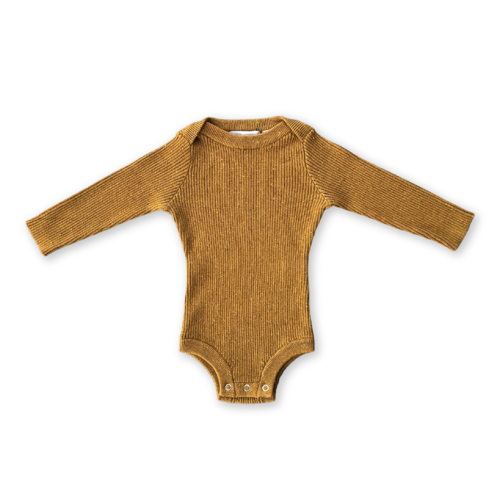 Grown Organic Essential Bodysuit - Golden Speckle