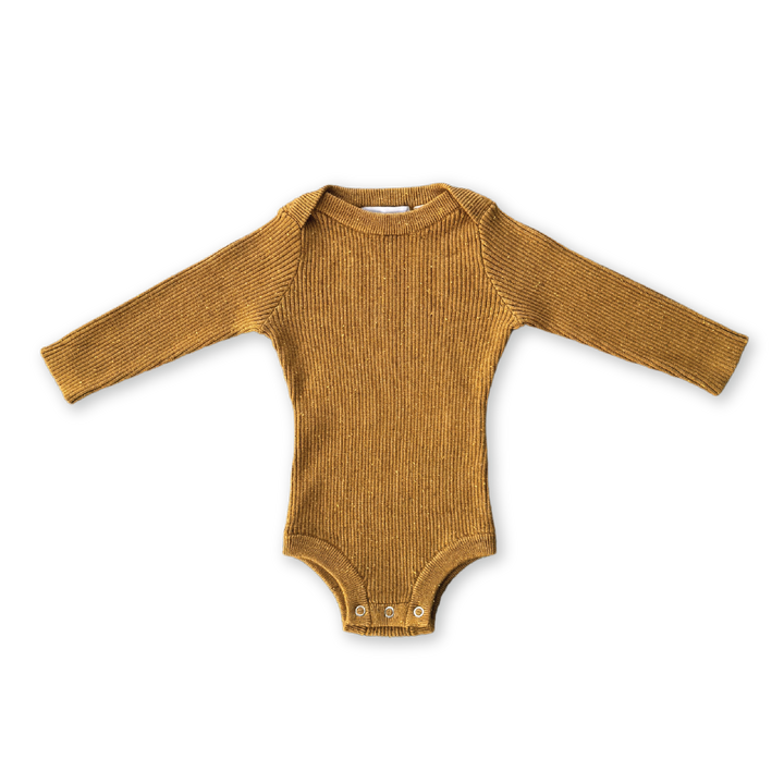 Grown Organic Essential Bodysuit - Golden Speckle