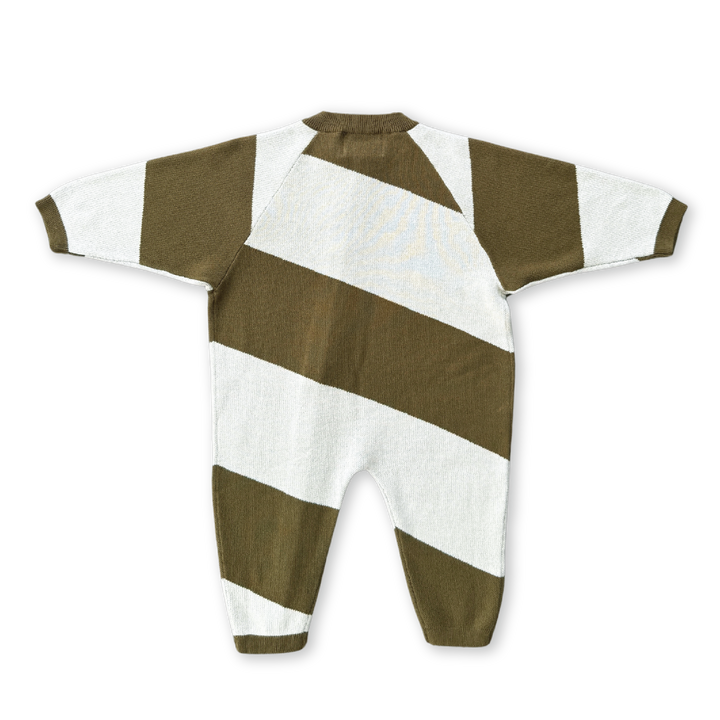 Grown Organic Essential Zip Starsuit - Coffee