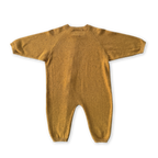 Organic Essential Zip Starsuit - Golden Speckle
