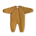Organic Essential Zip Starsuit - Golden Speckle
