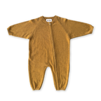 Organic Essential Zip Starsuit - Golden Speckle
