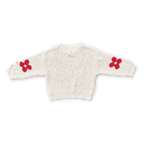 Knitted Posy Pull Over - Milk