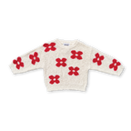 Knitted Posy Pull Over - Milk