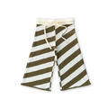 Diagonal Stripe Knit Flares - Coffee