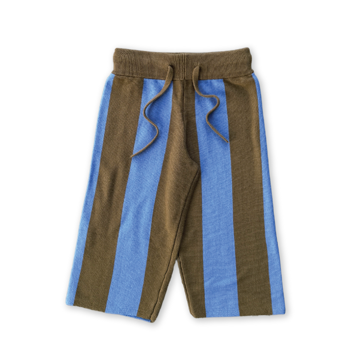 Grown Striped Knit Pant - Coffee