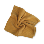 Organic Rib Knit Baby Blanket - Golden Speckle