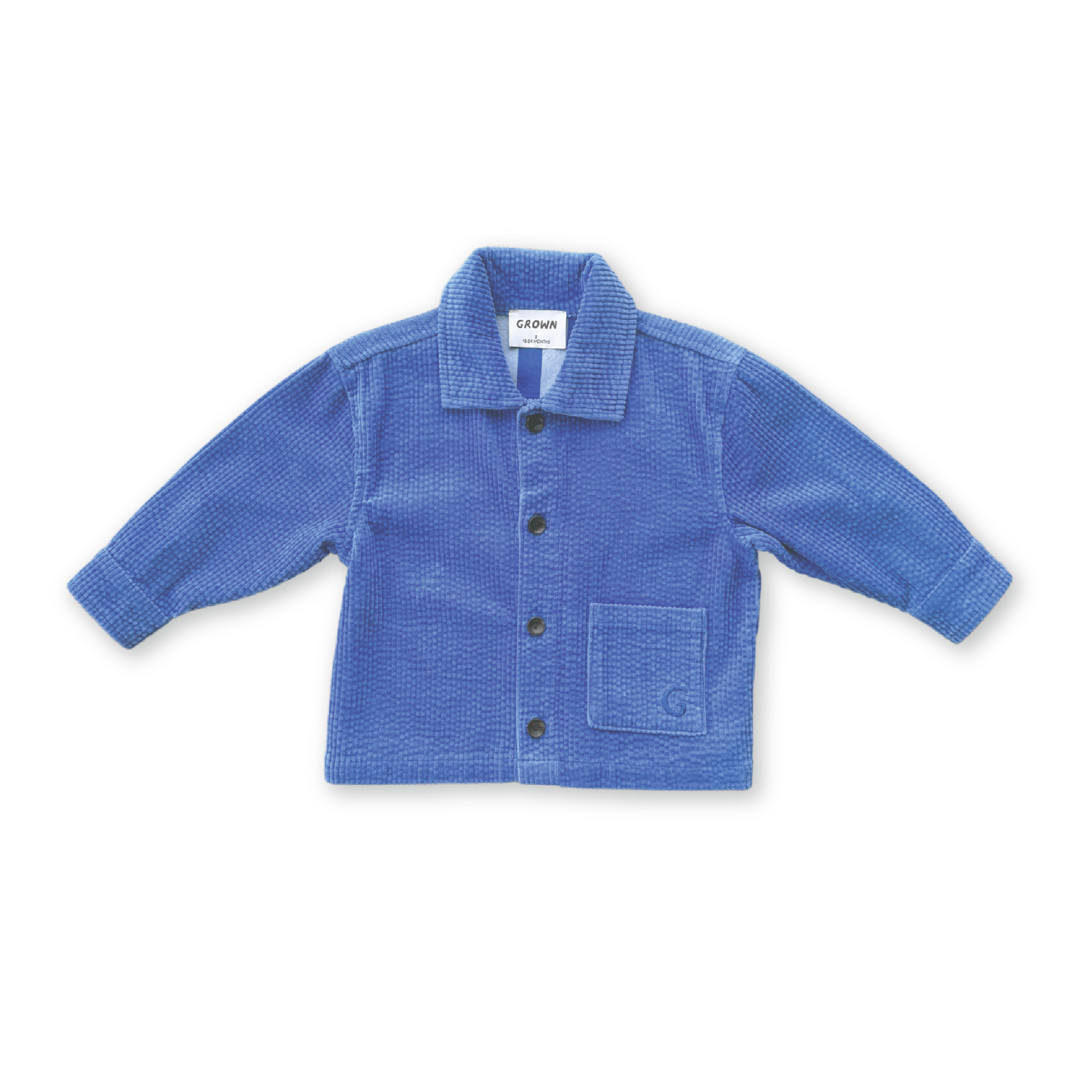 Grown Organic Relaxed Cord Shirt - Sea