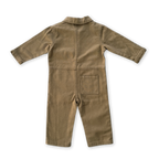 Organic Zip Boilersuit - Coffee