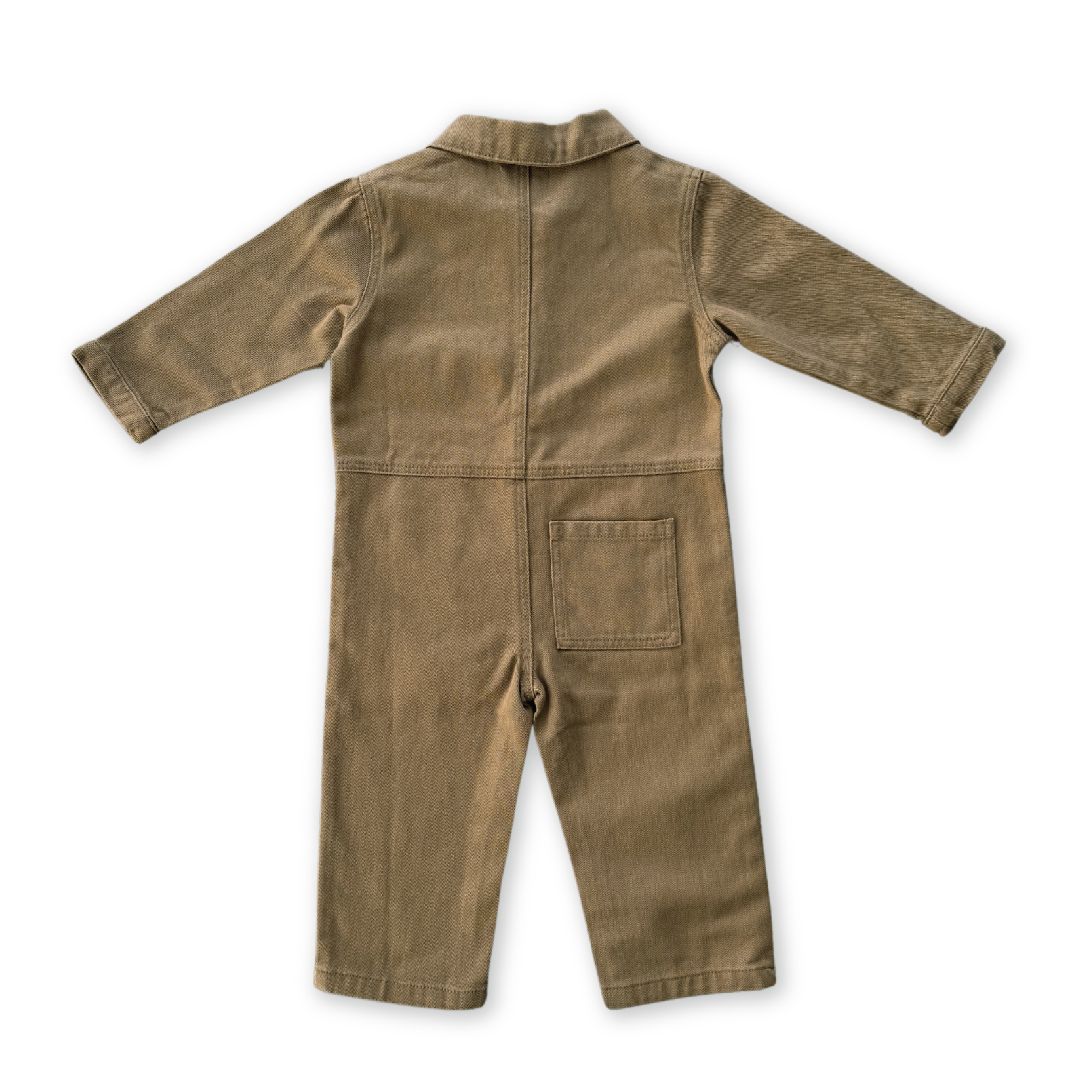 Grown Organic Zip Boilersuit - Coffee