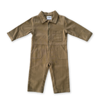 Organic Zip Boilersuit - Coffee