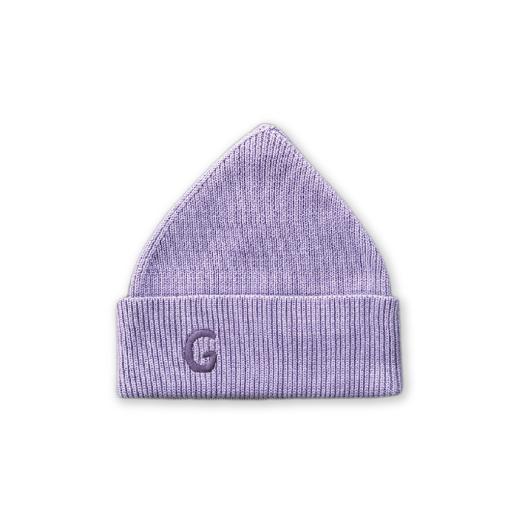 Organic Ribbed Super Pixie Beanie - Mauve