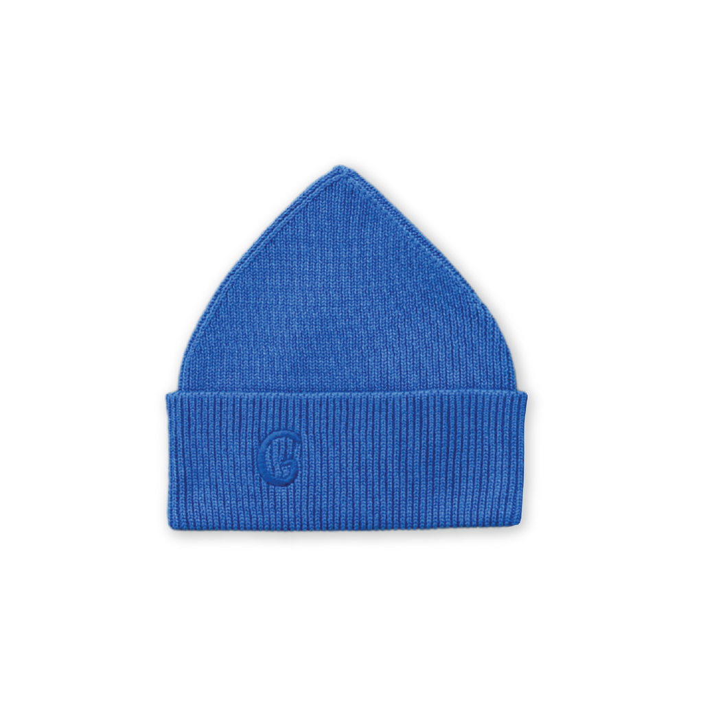 Organic Ribbed Super Pixie Beanie - Sea