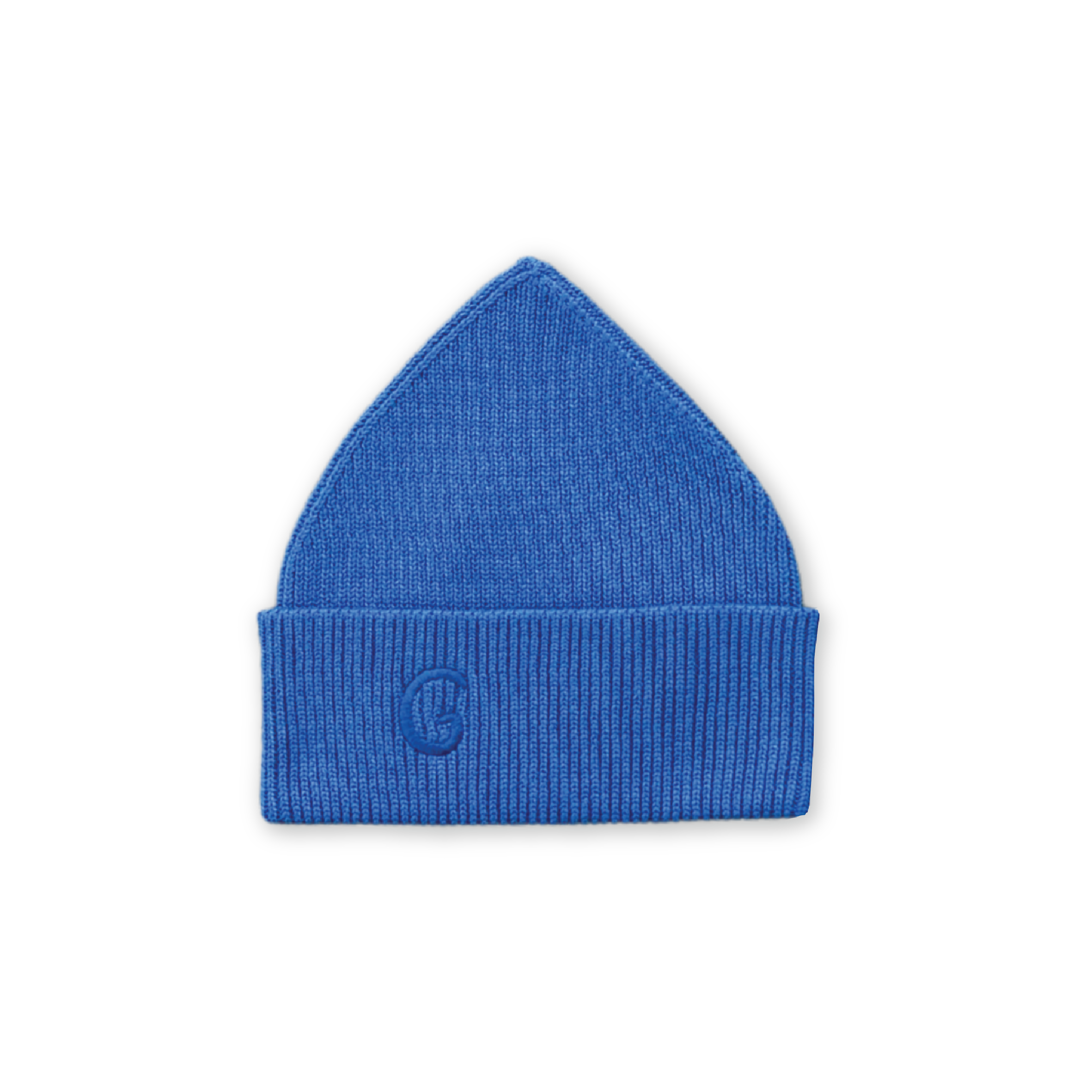 Organic Ribbed Super Pixie Beanie - Sea