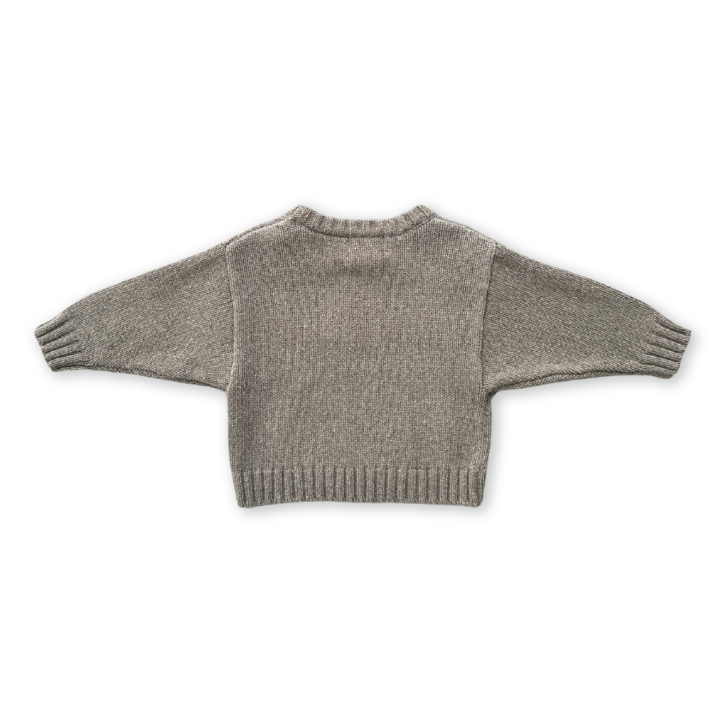 Grown Merino Blend Everyday Pull Over - Grey