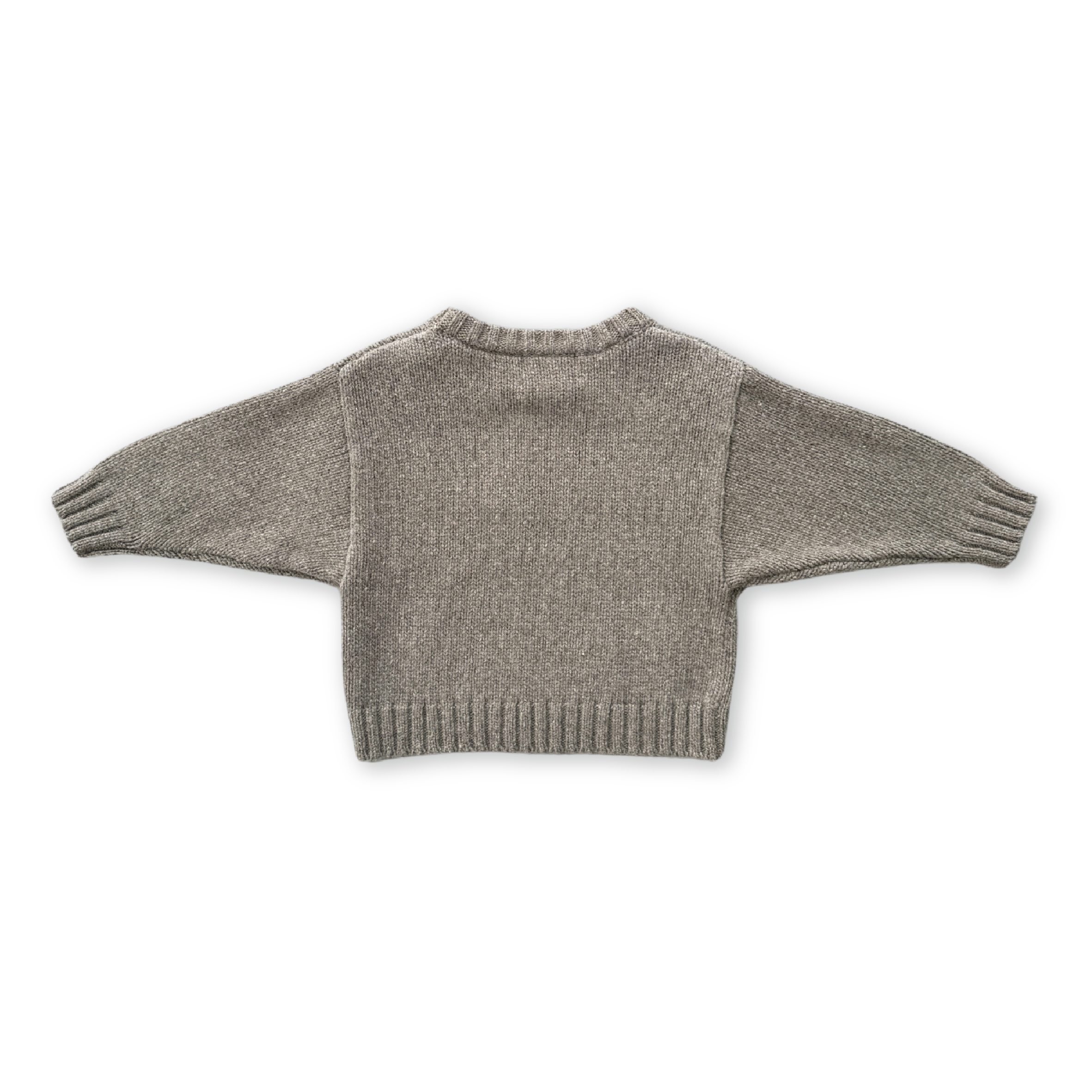 Grown Merino Blend Everyday Pull Over - Grey