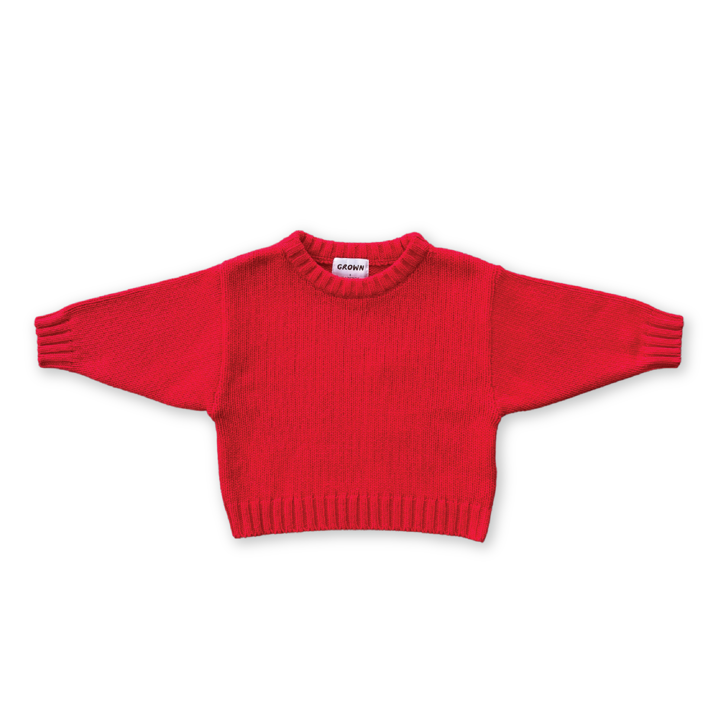 Grown Merino Blend Everyday Pull Over - Flame