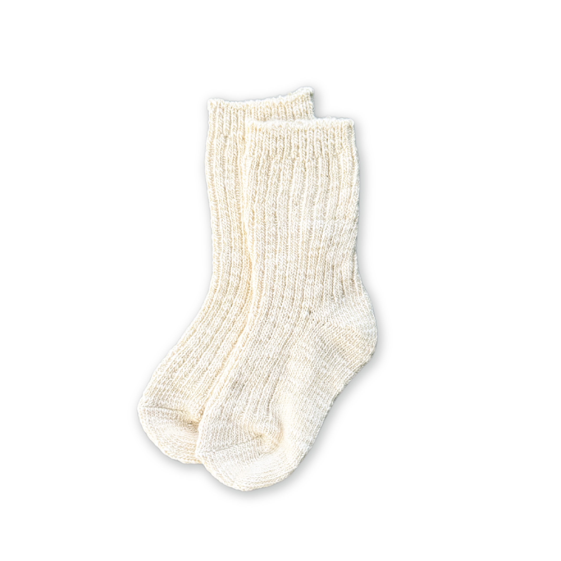 Grown Chunky Rib Sock - Milk