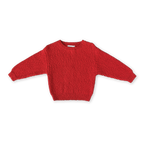 Organic Textured Boucle Knit Pull Over - Sauce