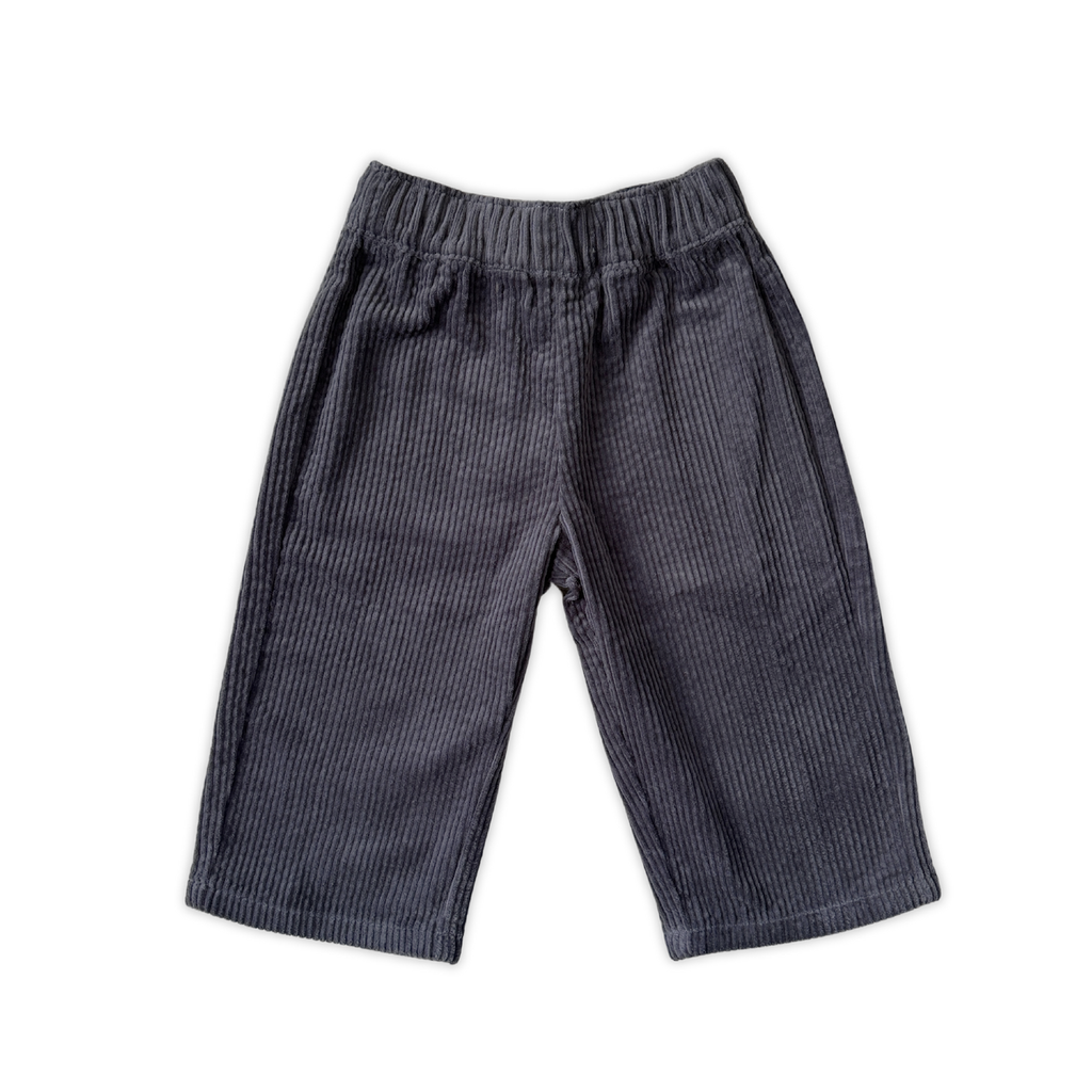 Organic Everyday Cord Pants - Charcoal
