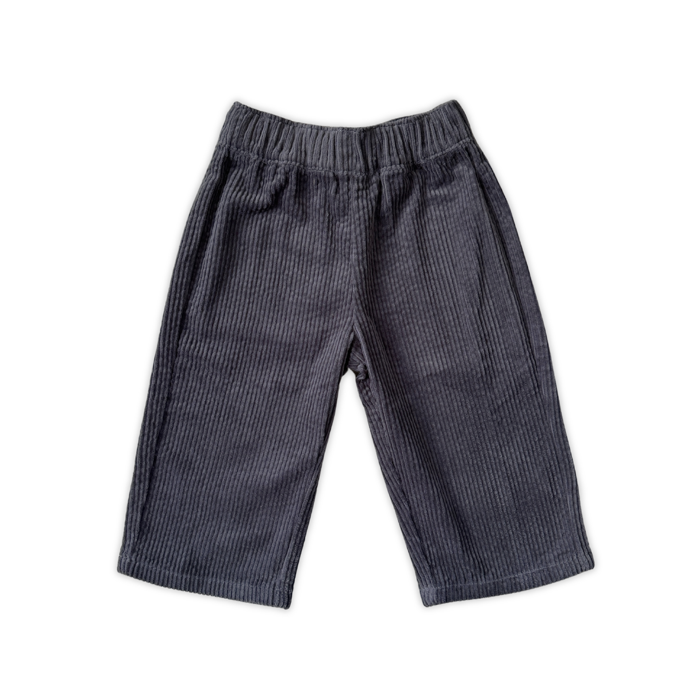 Organic Everyday Cord Pants - Charcoal