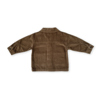 Organic Cord Shirt Jacket - Espresso