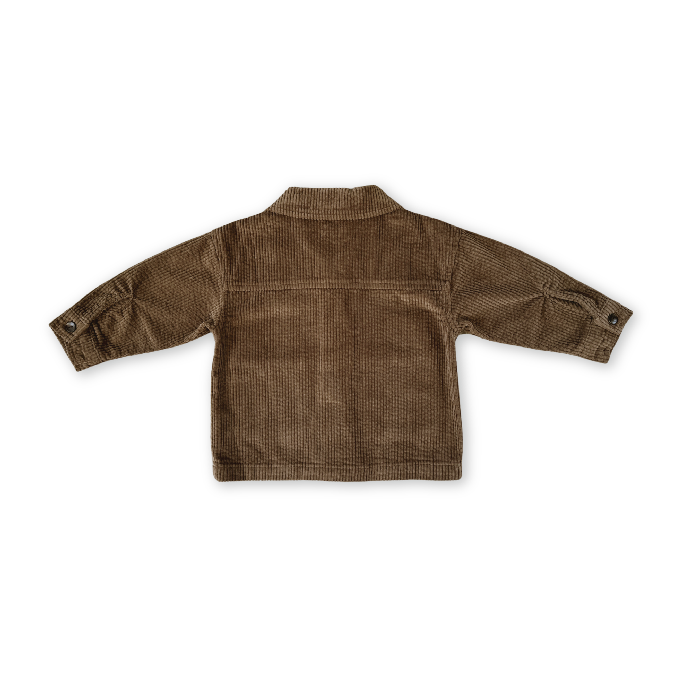 Organic Cord Shirt Jacket - Espresso