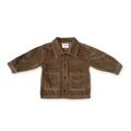 Organic Cord Shirt Jacket - Espresso
