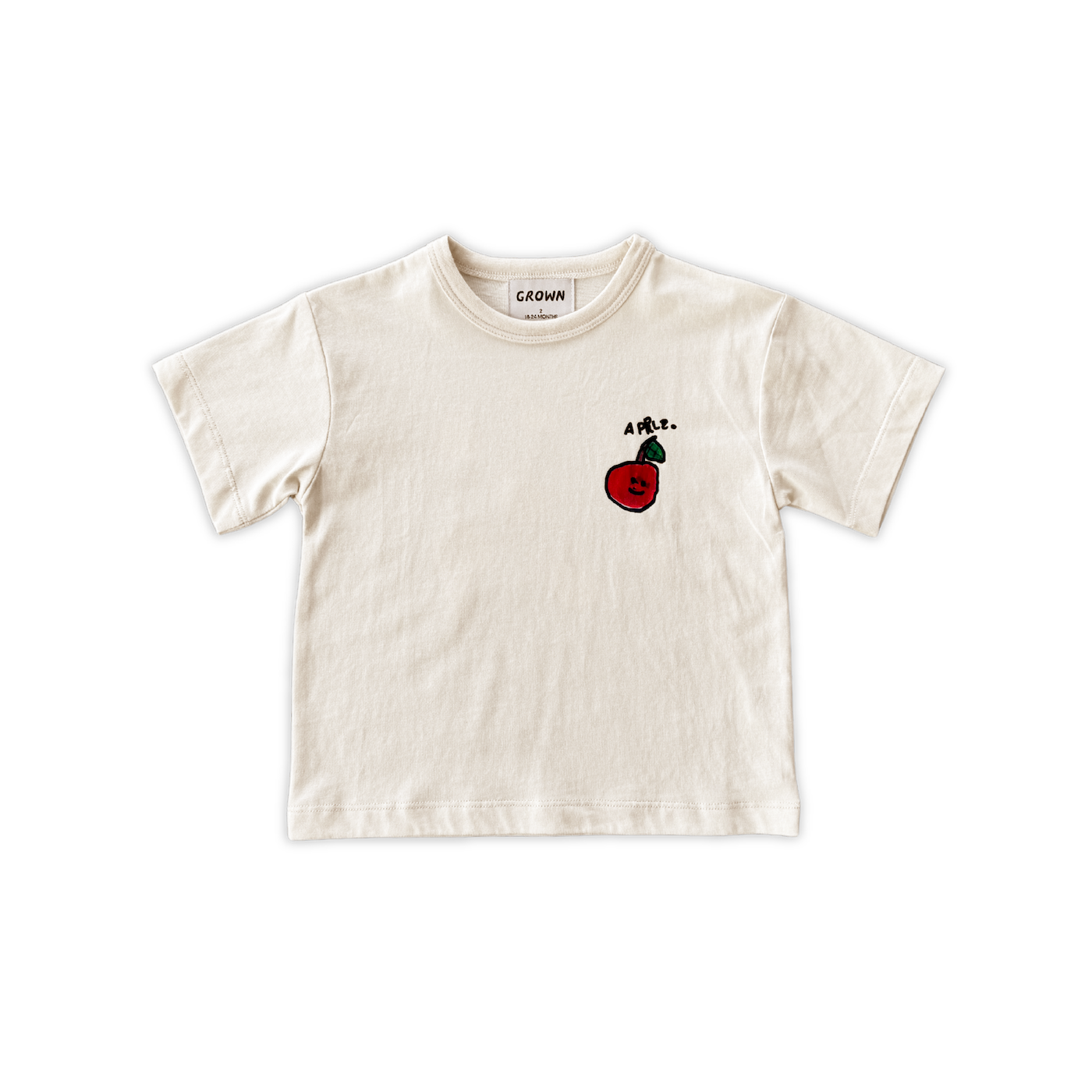 Organic Fruit Salad Tee - Milk