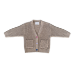 Organic Speckle Knit Cardigan - Oatmilk