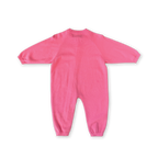 Organic Knit Zip Starsuit - Bright Sorbet