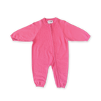 Organic Knit Zip Starsuit - Bright Sorbet