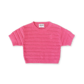 Organic Heavy Knit Tee - Bright Sorbet