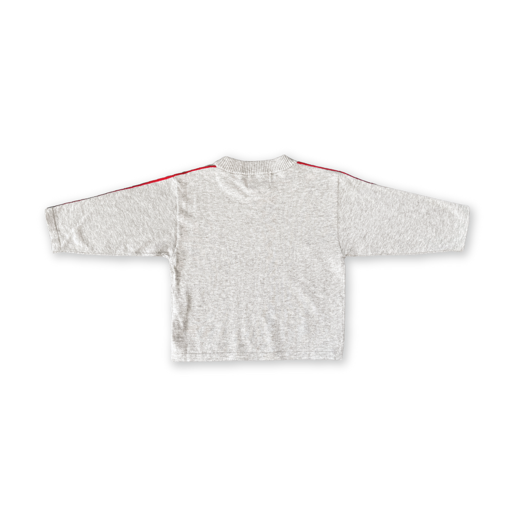 Organic Seam Long Sleeve Knit Tee - Grey Marle