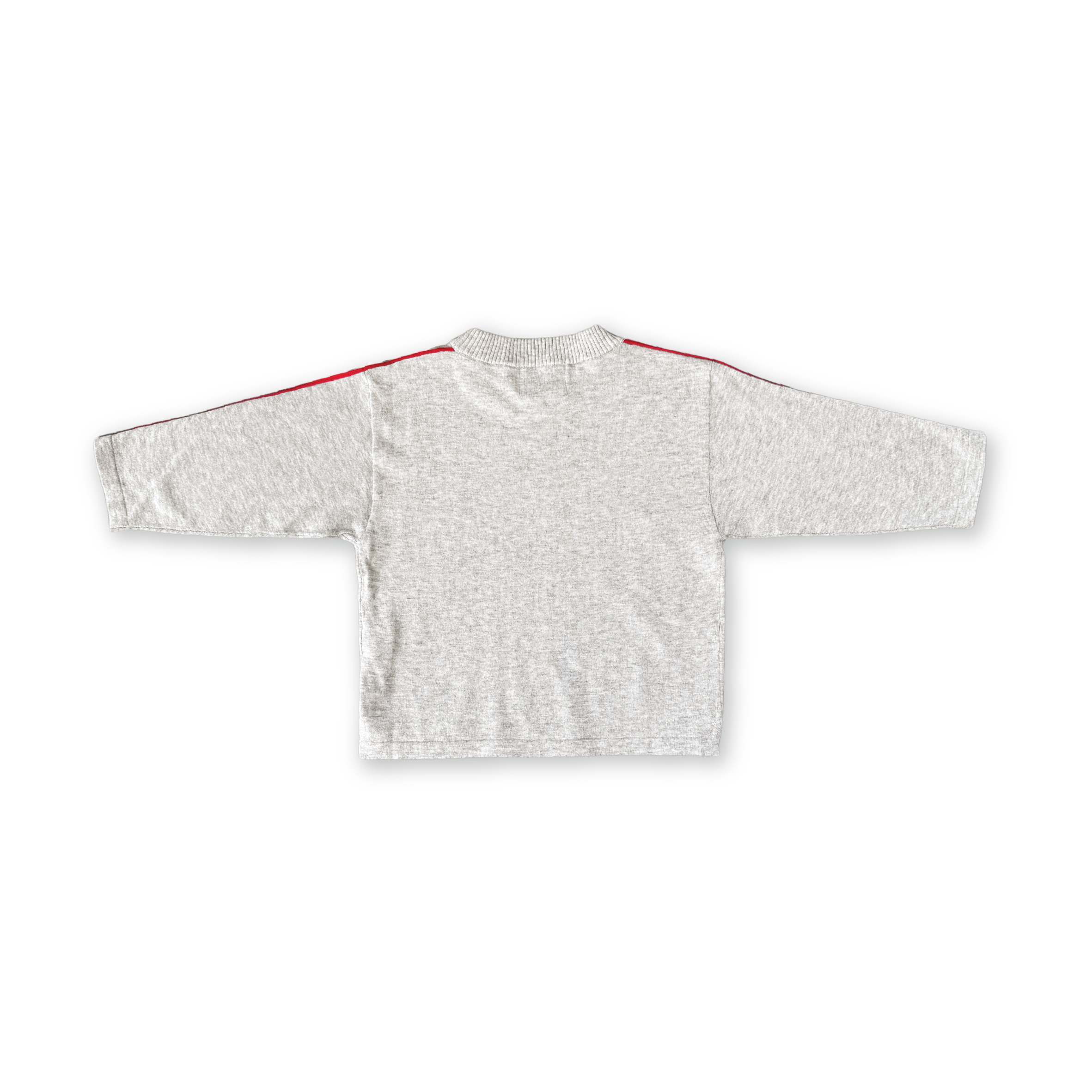 Organic Seam Long Sleeve Knit Tee - Grey Marle