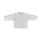 Organic Seam Longsleeve Knit Tee - Grey Marle