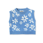 Organic Knit Vest - Wild Flower