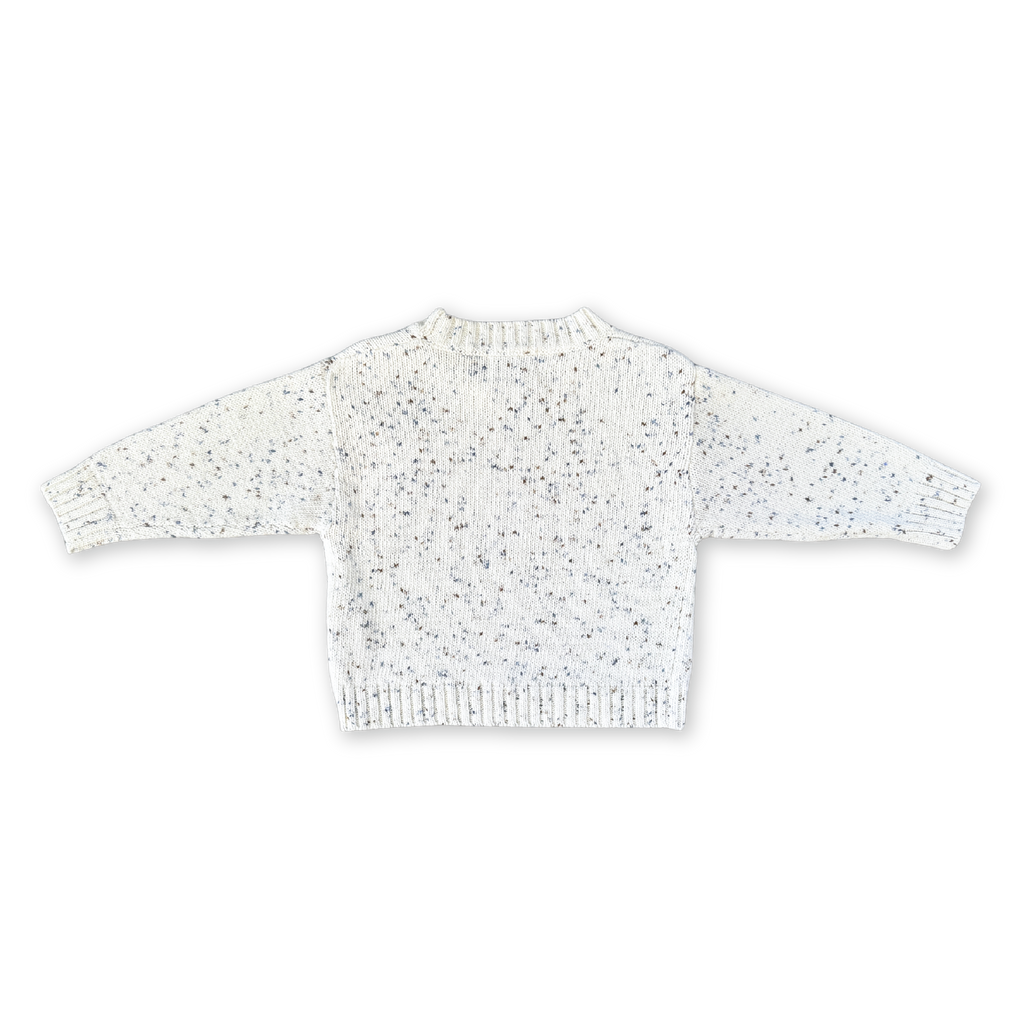 Organic Funfetti Knit Pull Over - Surf