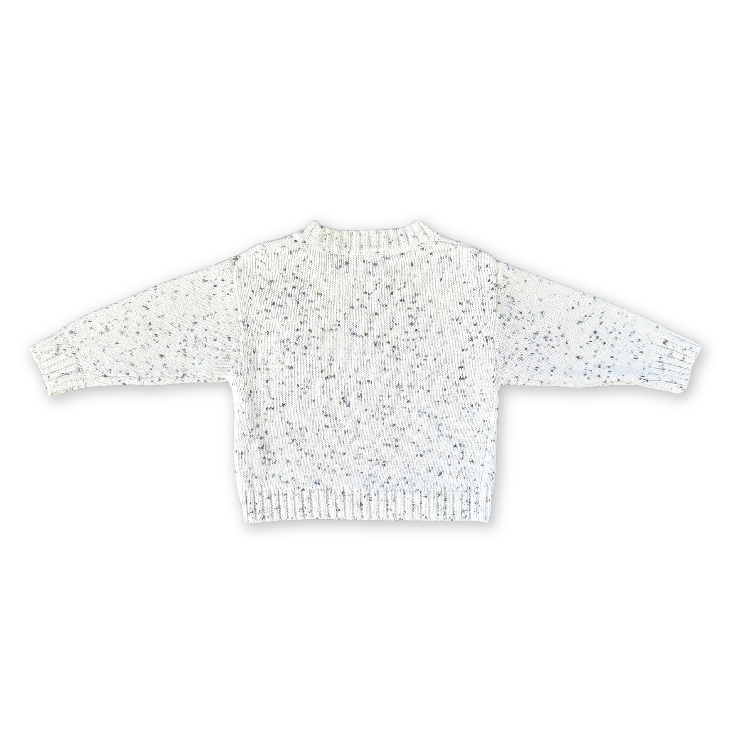 Organic Funfetti Knit Pull Over - Surf