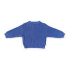 Organic Textured Slub Knit Pull Over - Cobalt