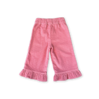 Organic Cord Frill Pant - Sorbet