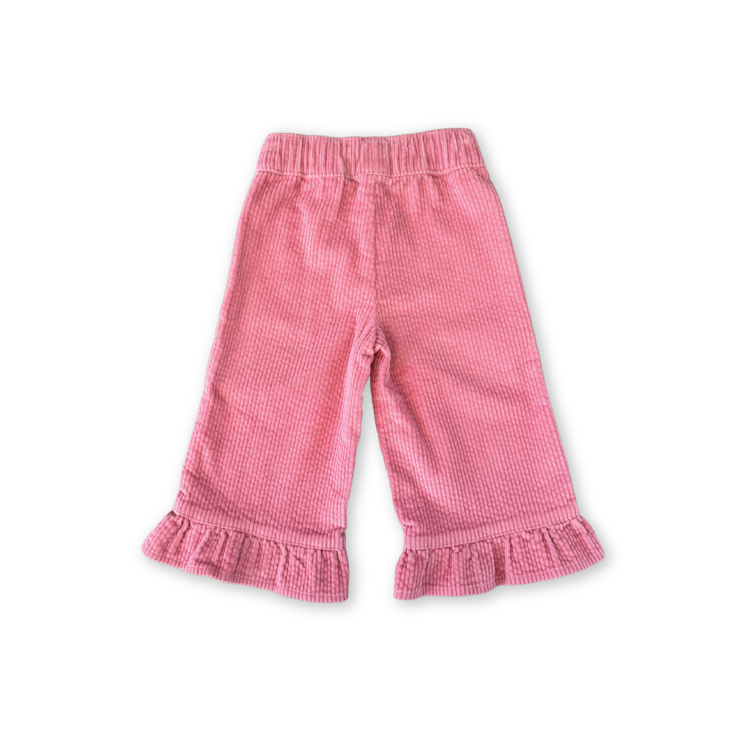 Organic Cord Frill Pant - Sorbet