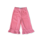 Organic Cord Frill Pant - Sorbet