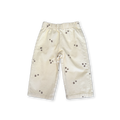 Organic Embroidery Denim Pant - Wild Flower Milk