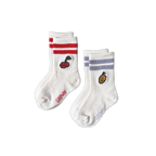 2-Pack Fruit Salad Cotton Socks - Milk