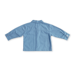 Organic Canvas Utility Shirt Jacket - Duck Egg