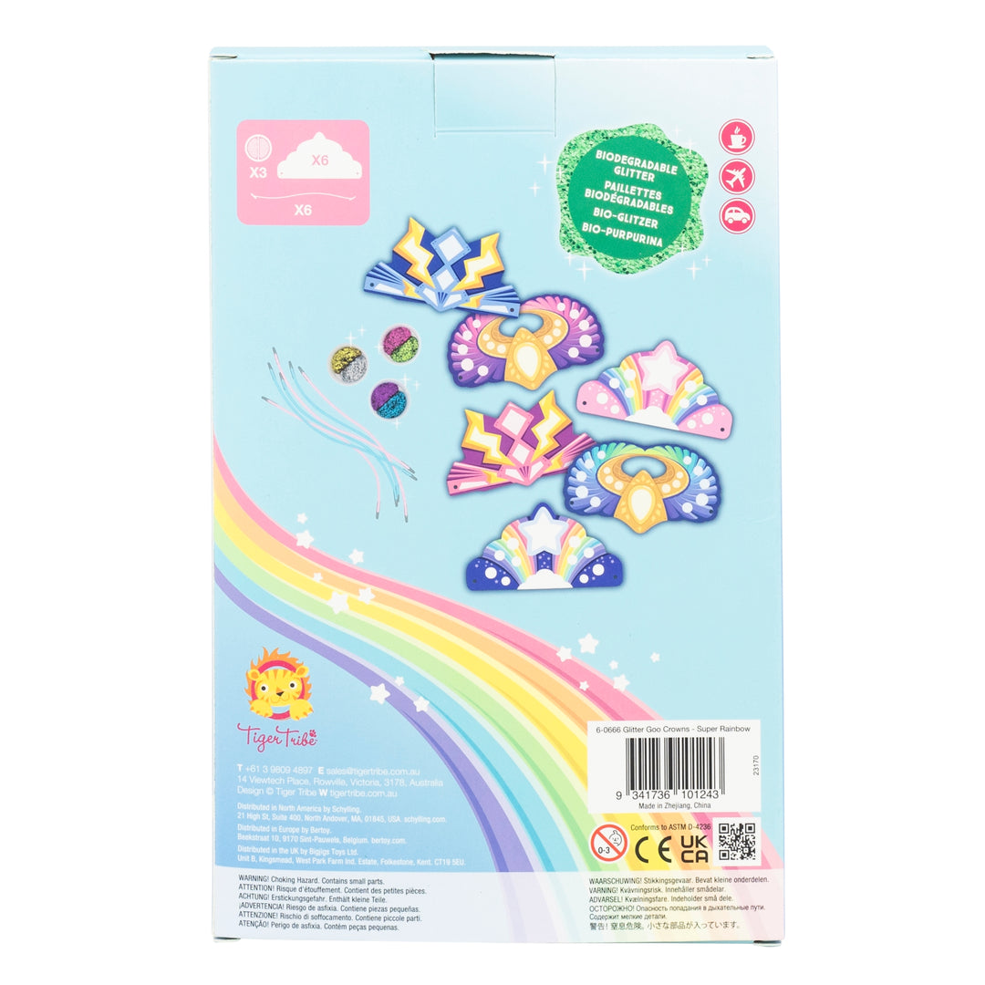 Glitter Goo Crowns - Super Rainbow