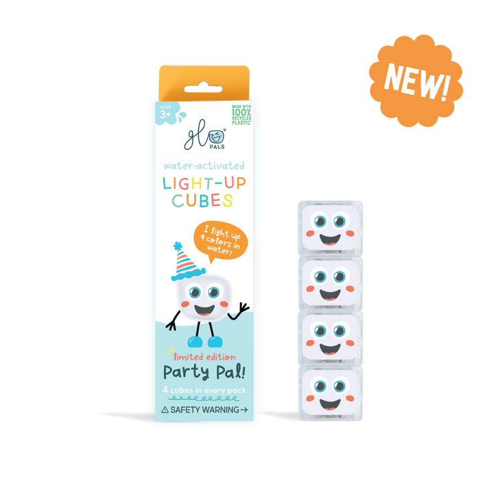 Glo Pal Cubes 4 Pack - Party Pal | White