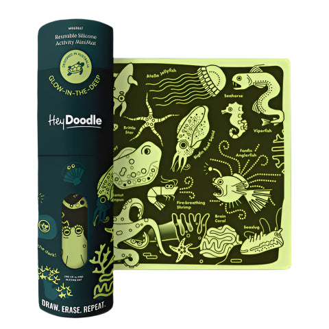 Hey Doodle Glow-in-the-deep Mini Colouring & Doodle Mat