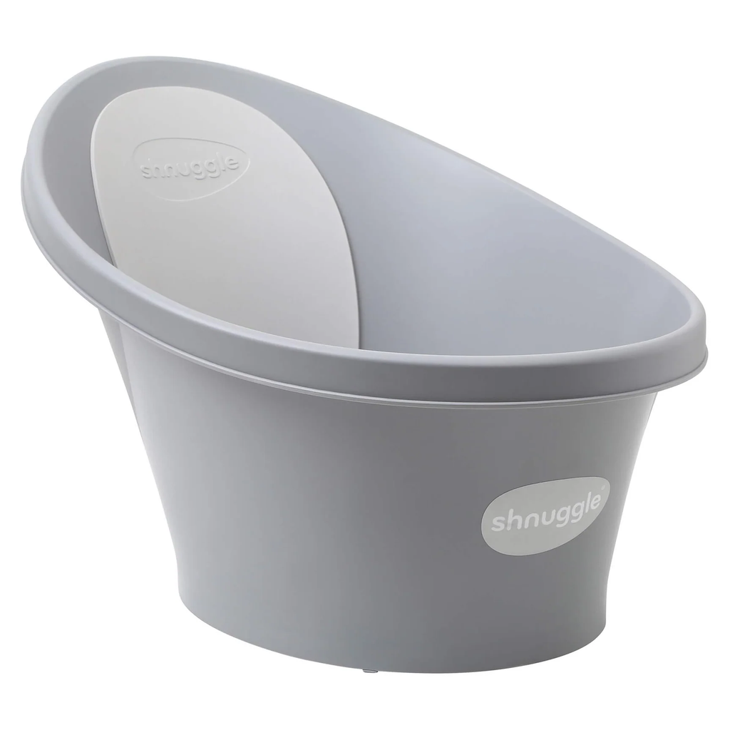 Baby Bath with Plug - Pebble Grey